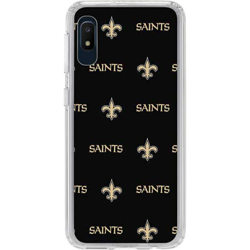 NFL New Orleans Saints Blitz Series Galaxy A10e Clear Case