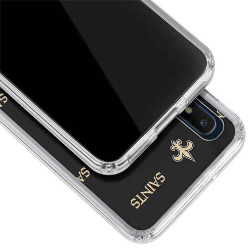 NFL New Orleans Saints Blitz Series Galaxy A10e Clear Case