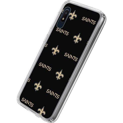 NFL New Orleans Saints Blitz Series Galaxy A10e Clear Case