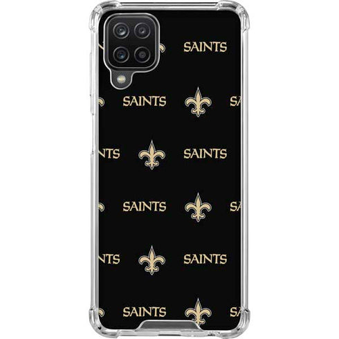 NFL New Orleans Saints Blitz Series Galaxy A12 Clear Case