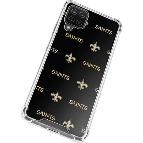 NFL New Orleans Saints Blitz Series Galaxy A12 Clear Case