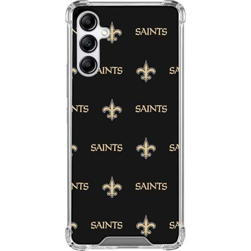 NFL New Orleans Saints Blitz Series Galaxy A15 5G Clear Case