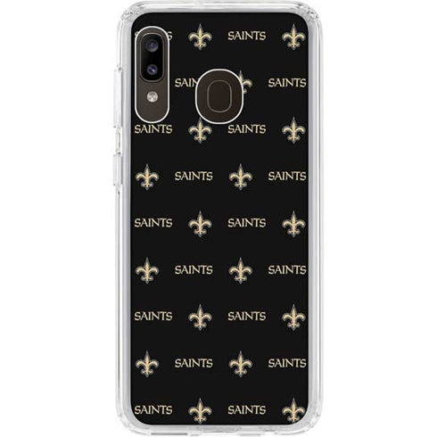 NFL New Orleans Saints Blitz Series Galaxy A20 Clear Case