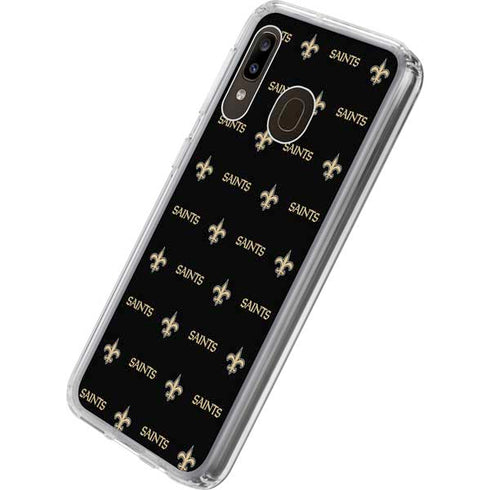 NFL New Orleans Saints Blitz Series Galaxy A20 Clear Case