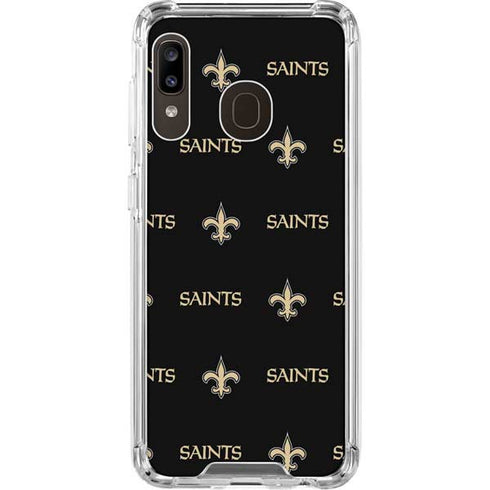 NFL New Orleans Saints Blitz Series Galaxy A30 Clear Case