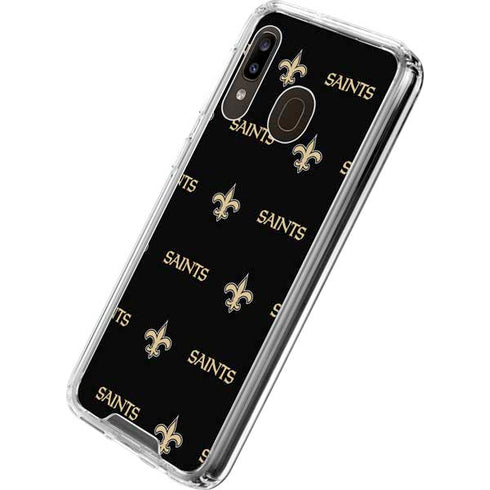NFL New Orleans Saints Blitz Series Galaxy A30 Clear Case