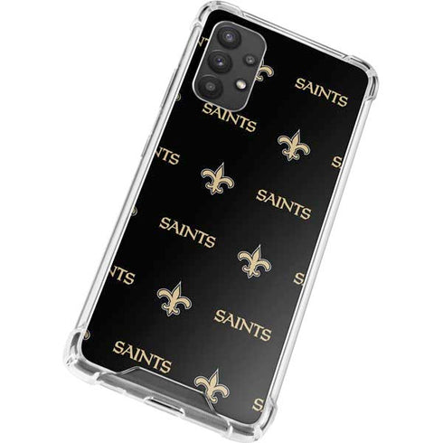 NFL New Orleans Saints Blitz Series Galaxy A32 5G Clear Case