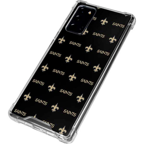 NFL New Orleans Saints Blitz Series Galaxy Note20 5G Clear Case