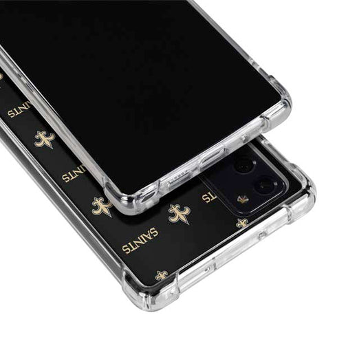 NFL New Orleans Saints Blitz Series Galaxy Note20 5G Clear Case