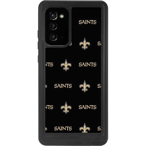 NFL New Orleans Saints Blitz Series Galaxy Note20 5G Waterproof Case