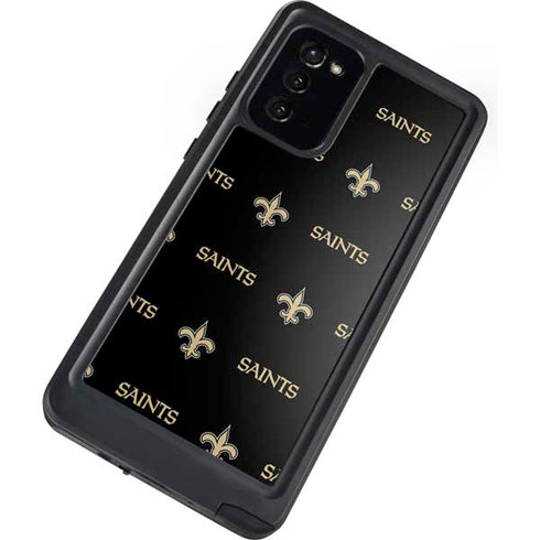 NFL New Orleans Saints Blitz Series Galaxy Note20 5G Waterproof Case