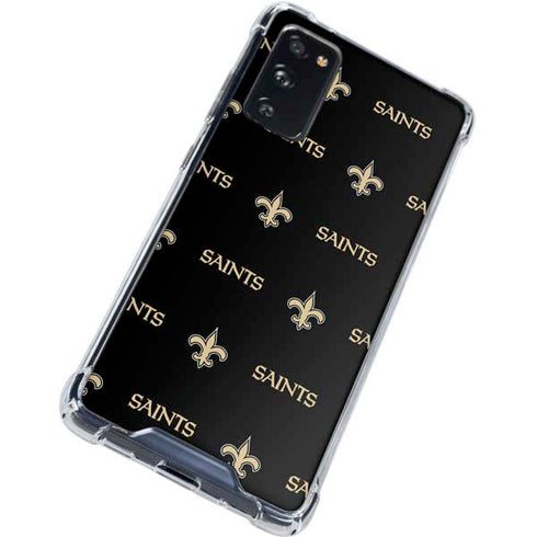 NFL New Orleans Saints Blitz Series Galaxy S20 FE Clear Case