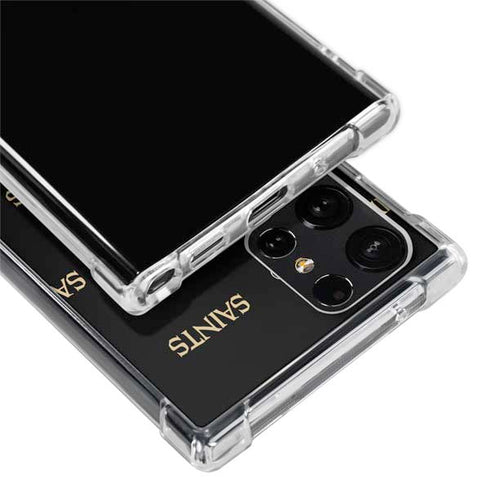 NFL New Orleans Saints Blitz Series Galaxy S22 Ultra Clear Case