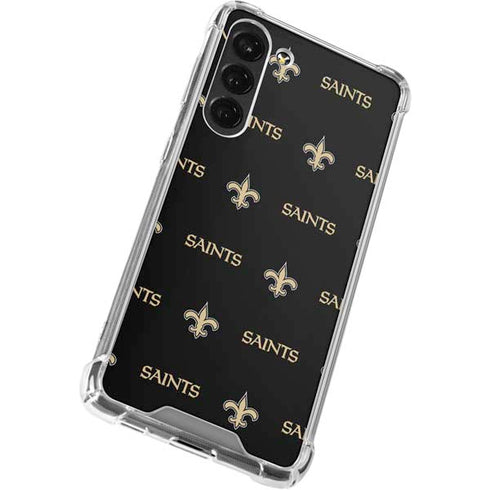 NFL New Orleans Saints Blitz Series Galaxy S23 Plus Clear Case