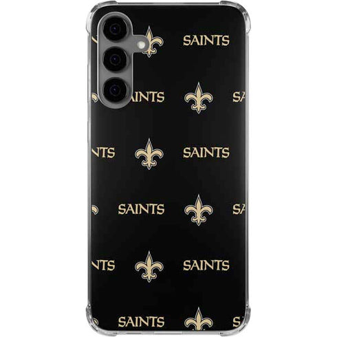 NFL New Orleans Saints Blitz Series Galaxy S24 Plus Clear Case