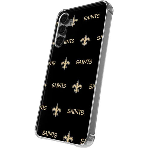 NFL New Orleans Saints Blitz Series Galaxy S24 Plus Clear Case