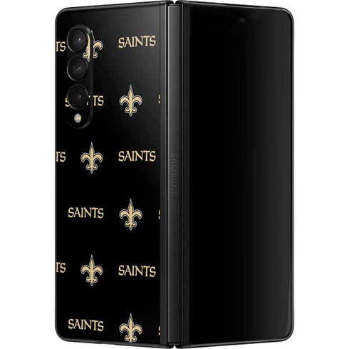 NFL New Orleans Saints Blitz Series Galaxy Z Fold3 5G Skin