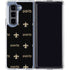 NFL New Orleans Saints Blitz Series Galaxy Z Fold5 5G Clear Case