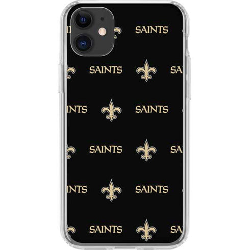 NFL New Orleans Saints Blitz Series iPhone 11 Clear Case