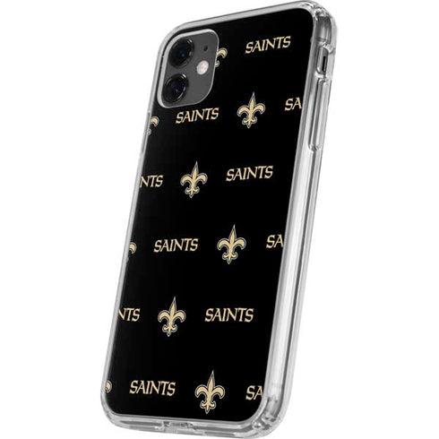 NFL New Orleans Saints Blitz Series iPhone 11 Clear Case