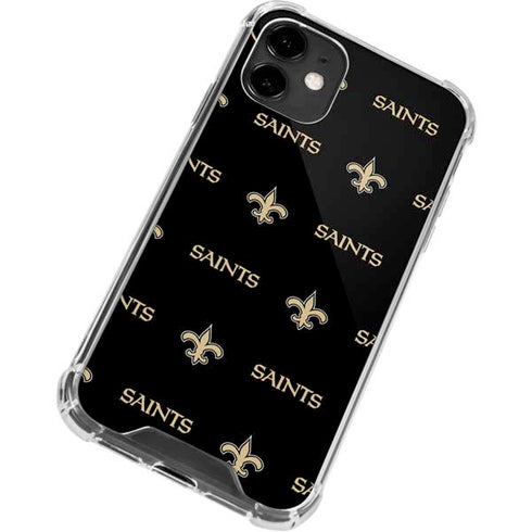 NFL New Orleans Saints Blitz Series iPhone 12 Clear Case