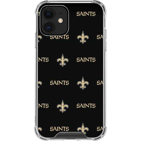 NFL New Orleans Saints Blitz Series iPhone 12 Clear Case