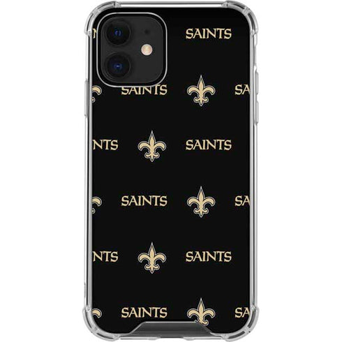 NFL New Orleans Saints Blitz Series iPhone 12 Mini Clear Case