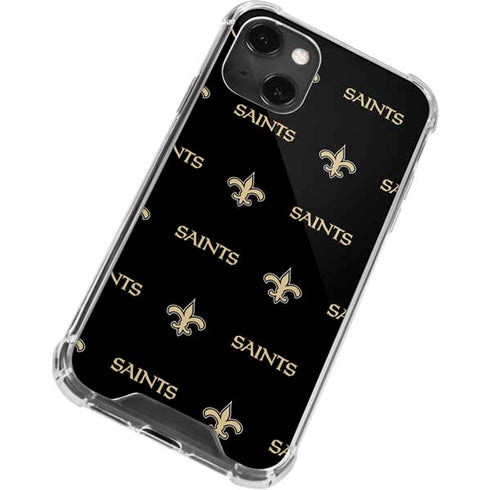 NFL New Orleans Saints Blitz Series iPhone 13 Mini Clear Case