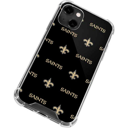 NFL New Orleans Saints Blitz Series iPhone 14 Clear Case