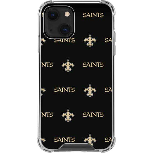 NFL New Orleans Saints Blitz Series iPhone 14 Clear Case