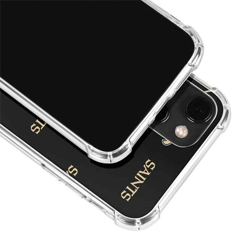 NFL New Orleans Saints Blitz Series iPhone 14 Plus Clear Case