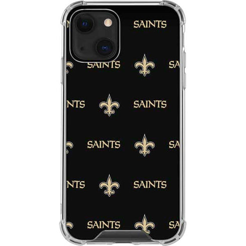 NFL New Orleans Saints Blitz Series iPhone 14 Plus Clear Case