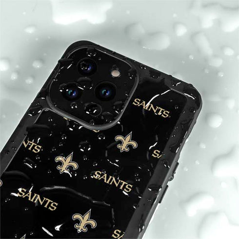 NFL New Orleans Saints Blitz Series iPhone 14 Pro Max Waterproof Case
