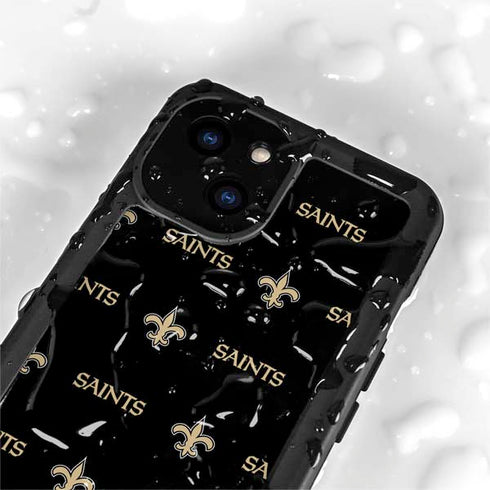 NFL New Orleans Saints Blitz Series iPhone 15 Waterproof Case