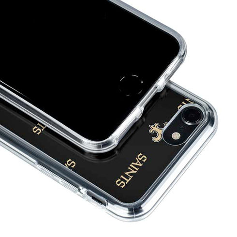 NFL New Orleans Saints Blitz Series iPhone SE (2nd & 3rd Gen) Clear Case