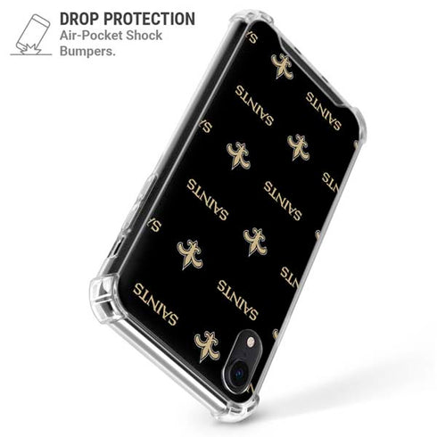 NFL New Orleans Saints Blitz Series iPhone XR Clear Case