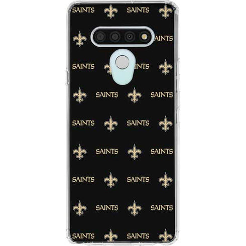 NFL New Orleans Saints Blitz Series LG Stylo 6 Clear Case