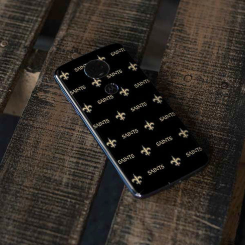 NFL New Orleans Saints Blitz Series Moto E5 Plus Skin
