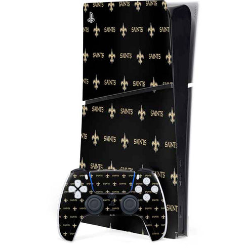 NFL New Orleans Saints Blitz Series PS5 Slim Digital Edition Bundle Skin