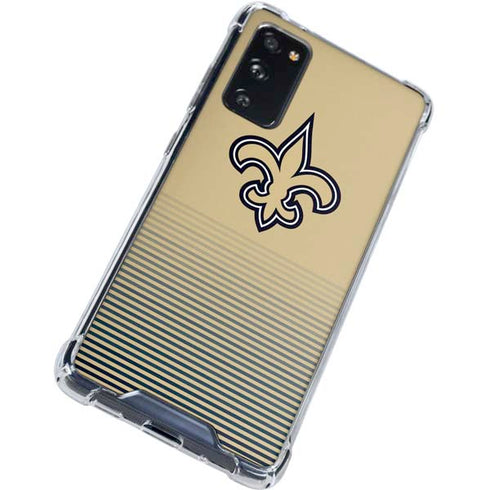 NFL New Orleans Saints Breakaway Galaxy S20 FE Clear Case