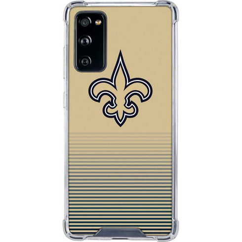 NFL New Orleans Saints Breakaway Galaxy S20 FE Clear Case