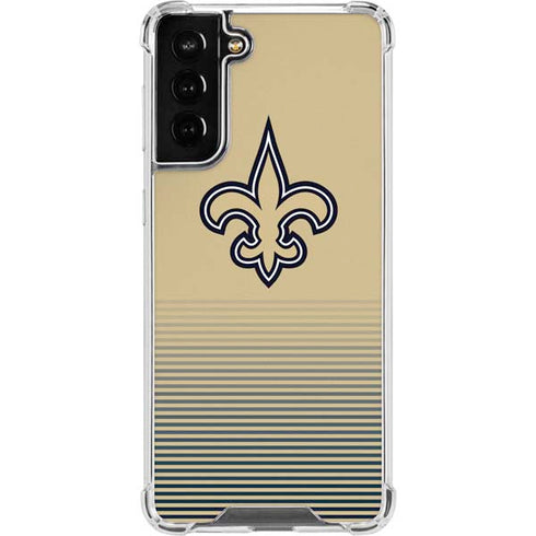NFL New Orleans Saints Breakaway Galaxy S21 FE Clear Case