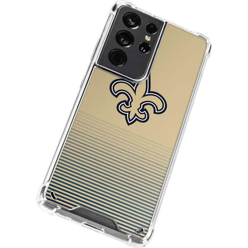 NFL New Orleans Saints Breakaway Galaxy S21 Ultra 5G Clear Case