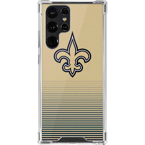 NFL New Orleans Saints Breakaway Galaxy S22 Ultra Clear Case