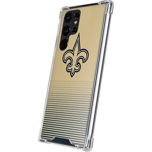NFL New Orleans Saints Breakaway Galaxy S22 Ultra Clear Case