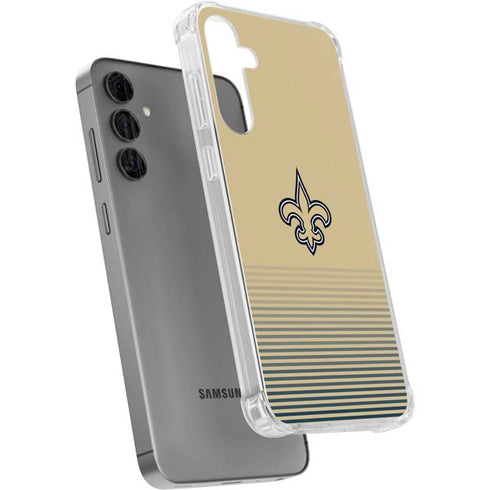NFL New Orleans Saints Breakaway Galaxy S24 Plus Clear Case