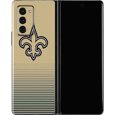 NFL New Orleans Saints Breakaway Galaxy Z Fold2 5G Skin