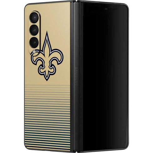 NFL New Orleans Saints Breakaway Galaxy Z Fold3 5G Skin