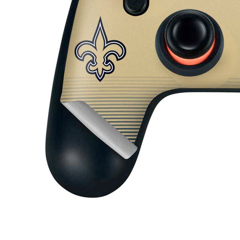 NFL New Orleans Saints Breakaway Google Stadia Controller Skin