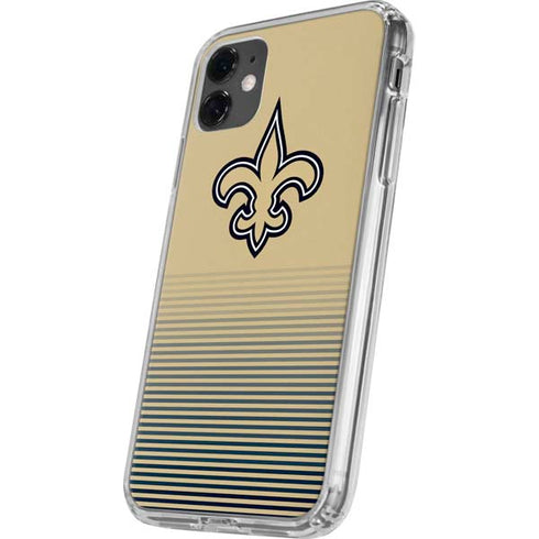 NFL New Orleans Saints Breakaway iPhone 11 Clear Case